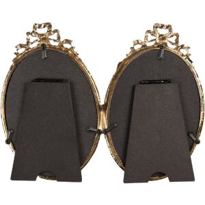 Clayre & Eef 2F1290 Ramka na zdjęcia 21x16 cm (2) złota