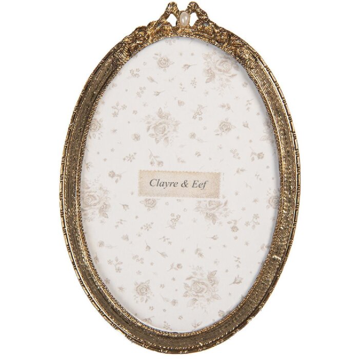Clayre & Eef 2F1291 Ramka na zdjęcia 10x14 cm złota