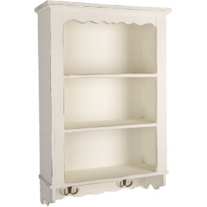 Clayre & Eef 5H0742 Szafka Ścienna 45x16x67 cm Biała