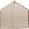 Clayre & Eef 66307 Wieszak z domkami z filcu 40x13x40 cm