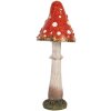 Clayre & Eef Pilz 9x23 cm – Dekoracja Grzyb rot-weiß