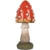 Clayre & Eef 6PR5747 Dekoracyjna figurka grzyba Ø5x12 cm czerwono biała