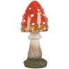 Clayre & Eef 6PR5747 Dekoracyjna figurka grzyba Ø5x12 cm czerwono biała