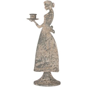 Clayre & Eef Świecznik Kobieta 10x8x26 cm