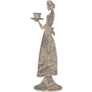 Clayre & Eef Świecznik Kobieta 10x8x26 cm