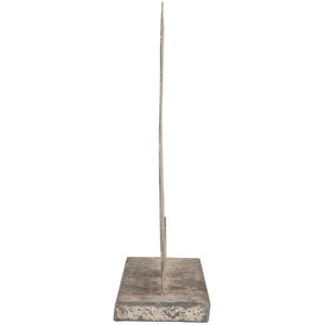 Clayre & Eef Dekoracja Pies 20x8x24 cm Szaro-Beżowy