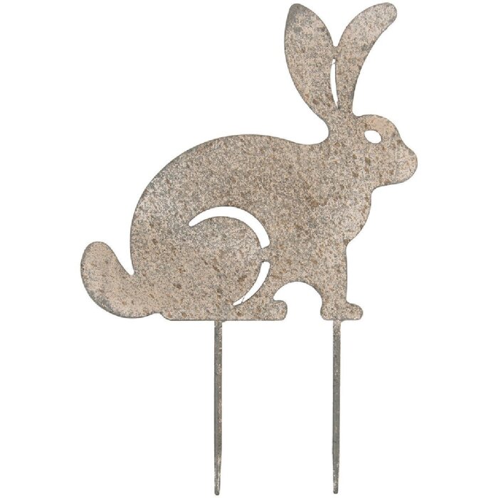 Stojak ogrodowy w kształcie kłoda Clayre & Eef, 28x1x41 cm, szary i beżowy