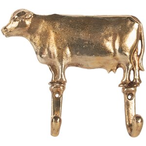 Clayre & Eef 6Y5895 Hak ścienny 17x4x15 cm złoty