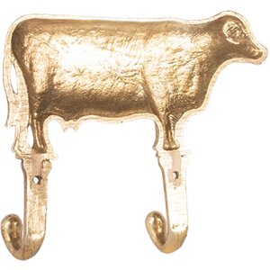 Clayre & Eef 6Y5895 Hak ścienny 17x4x15 cm złoty