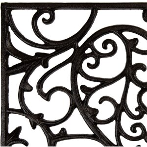 Clayre & Eef 5Y1290 Mata do Drzwi Żelazna 59x39x2 cm Braun