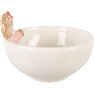 Clayre & Eef Misa Ceramiczna Biało-Różowa...