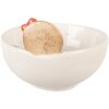 Clayre & Eef Misa Ceramiczna Biało-Różowa 700ml 18x17x12cm