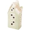 Clayre & Eef Dekoracyjny Dom LED 11x9x22 cm Zielony