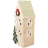Clayre & Eef 6CE2221 Ceramiczny Dom Świąteczny 9x8x20 cm
