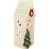 Clayre & Eef 6CE2221 Ceramiczny Dom Świąteczny 9x8x20 cm
