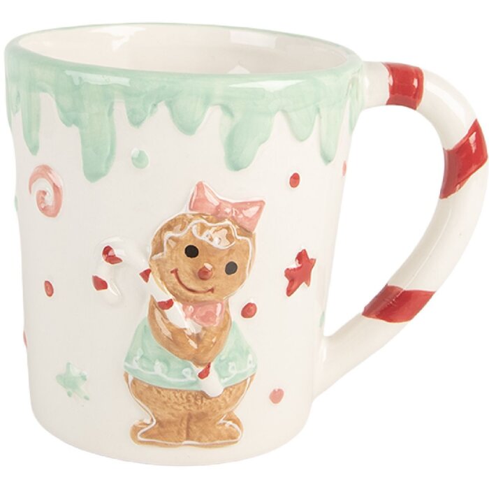 Clayre & Eef Kubek Ceramiczny 400 ml 13x10x10 cm