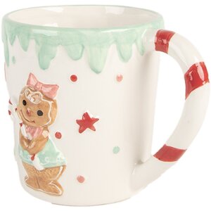 Clayre & Eef Kubek Ceramiczny 400 ml 13x10x10 cm
