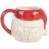 Clayre & Eef Kubek Ceramiczny 550 ml Czerwono-Biały