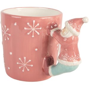 Clayre & Eef Kubek Ceramiczny 400 ml 15x10x11 cm