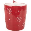 Clayre & Eef Kubek Ceramiczny 400ml 15x10x11 cm Czerwony