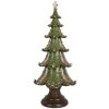 Clayre & Eef 6PR5403 Dekoracja Świąteczna Choinka Zielono-Brązowa 18x41 cm