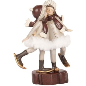 Clayre & Eef 6PR5405 Dekoracja dla dzieci 15x7x18 cm Szaro-Brązowa