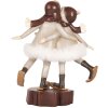 Clayre & Eef 6PR5405 Dekoracja dla dzieci 15x7x18 cm Szaro-Brązowa