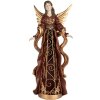 Clayre & Eef 6PR5406 Anioł Dekoracyjny 22x15x46 cm Czerwono-Złoty