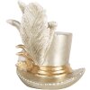 Clayre & Eef 6PR5639 Srebrny Kapelusz Dekoracyjny 13x11x13 cm