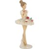 Clayre & Eef Baletnica Ø 10x24 cm Biało-Beżowa