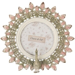Clayre & Eef 2F1301 Ramka na zdjęcia 14x3x14 cm / Ø 8 cm