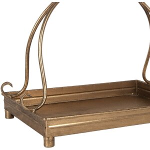 Clayre & Eef Zestaw 2 Misy Dekoracyjne Złote 43x26/34x21 cm