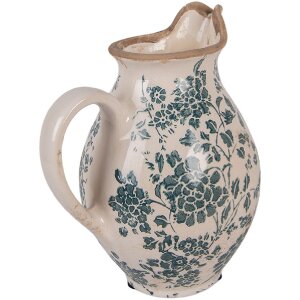 Clayre & Eef Dzbanek Dekoracyjny 16x12x19 cm Beżowo-Zielony