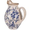 Clayre & Eef 6CE2238S Dekoracyjny Dzbanek Beżowo-Niebieski 16x12x19 cm