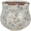 Clayre & Eef Donica Ceramiczna Ø 15x13 cm Zielono-Szara