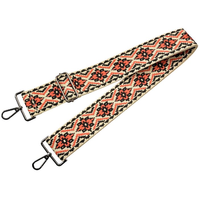 Pasek do torebki Juleeze JZBS0008 5x140 cm Beżowo-Czarny