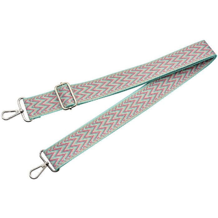 Juleeze JZBS0013 Pasek Do Torebki 4x140cm Niebiesko-Różowy