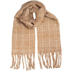 Juleeze JZSC0837CH Szal damski 50x210 cm brązowy