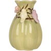 Clayre & Eef Wazon Ø 14x21 cm Zielono-Różowy
