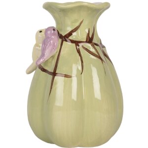 Clayre & Eef Wazon 6CE2314 Ø 10x14 cm Zielono-Różowy