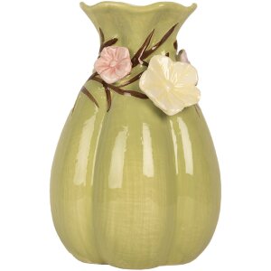 Clayre & Eef Wazon Ceramiczny Ø 14x21 cm