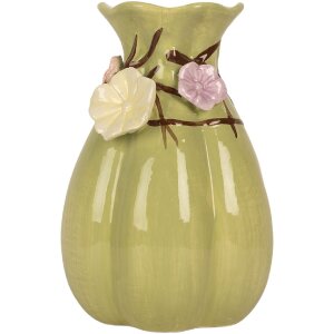 Clayre & Eef Wazon Ceramiczny Ø 14x21 cm