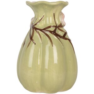 Clayre & Eef Wazon 6CE2316 Ø 10x14 cm Zielony i Różowy