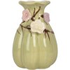 Clayre & Eef Wazon 6CE2316 Ø 10x14 cm Zielony i Różowy