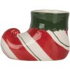 Clayre & Eef 6CE2317 Dekoracyjna Doniczka 15x8x10 cm Czerwono-Zielona