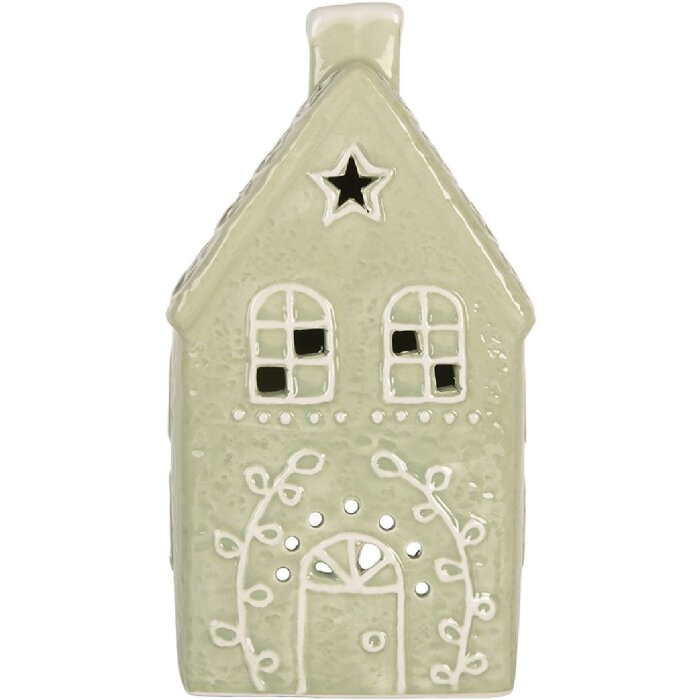 Clayre & Eef 6CE2328 Świecznik Domek 11x9x21 cm
