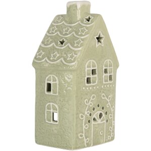 Clayre & Eef 6CE2328 Świecznik Domek 11x9x21 cm