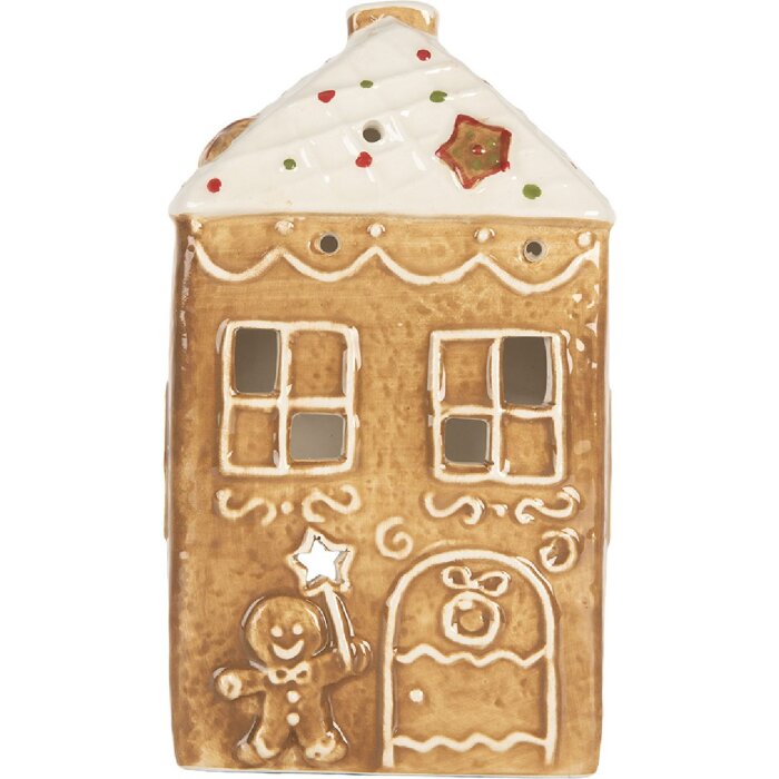 Clayre & Eef Świecznik Domek 9x7x16 cm