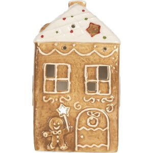 Clayre & Eef Świecznik Domek 9x7x16 cm