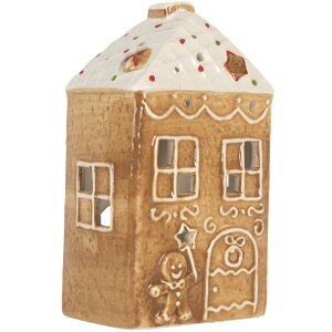 Clayre & Eef Świecznik Domek 9x7x16 cm